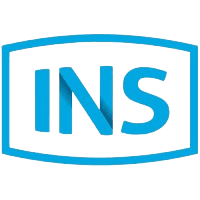 Industrial Network Solutions acronym written in blue surrounded by blue box.