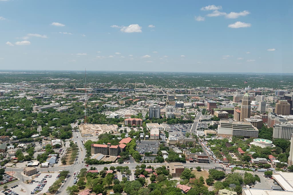 San Antonio San Antonio drone shot.